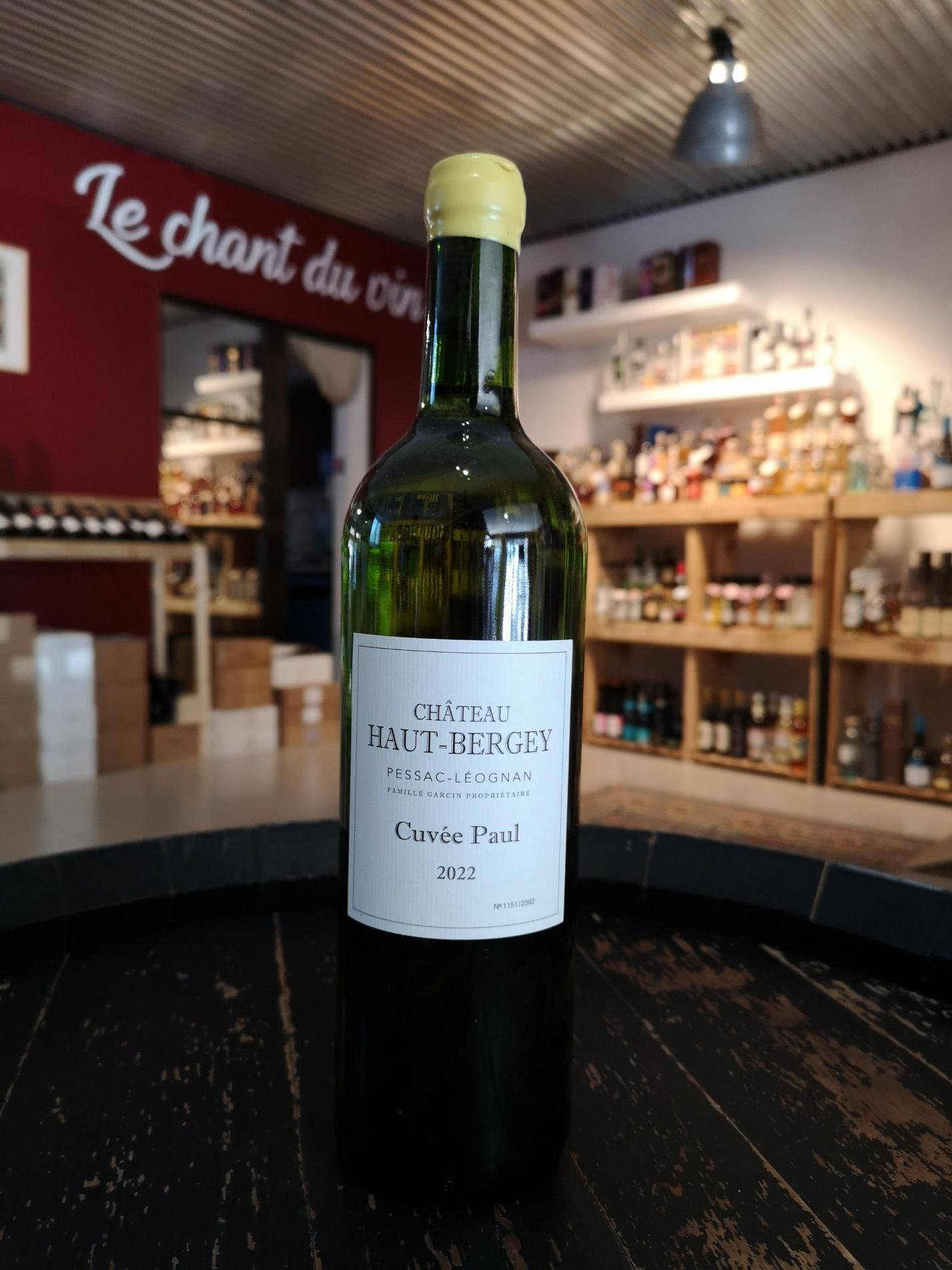 Cuvée Paul, blanc, Pessac Léognan